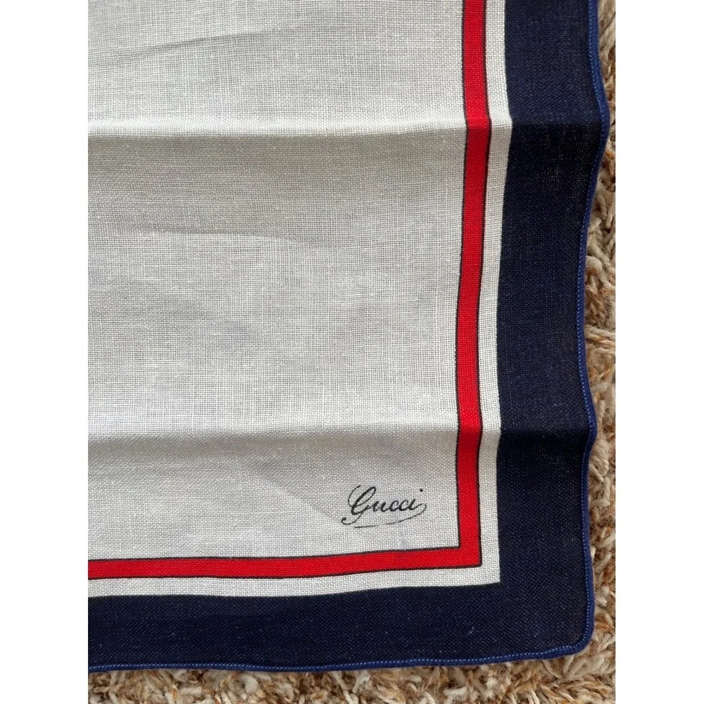 Vintage Gucci Table Linens 2 Placemats and 2 Napkins‎ Linen Cotton Blend